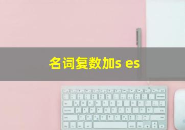 名词复数加s es